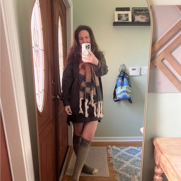 Three Bird Nest Long Sleeve Dress with Scarf and thigh high Sox selling as set - Picture 3 of 3